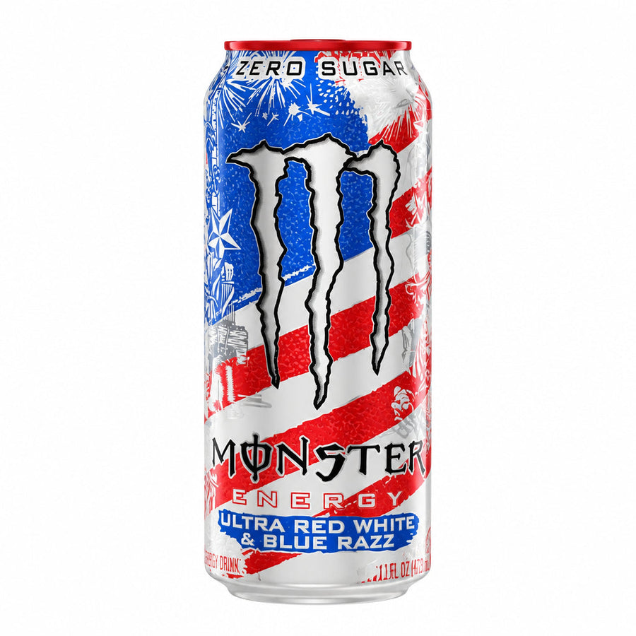 Monster Ultra Red White & Blue Razz - bevanda energetica 473ml
