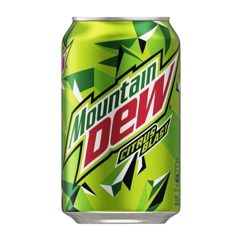 Confezione da 24, bevanda al gusto di agrumi da 330ml Mountain Dew.