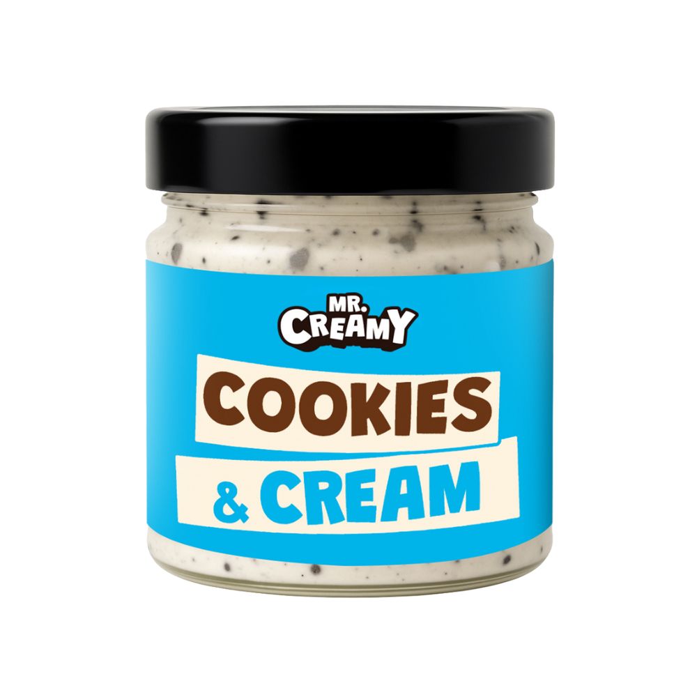 Confezione da 6, crema spalmabile al Cookies & Cream da 200g Mr. Creamy.