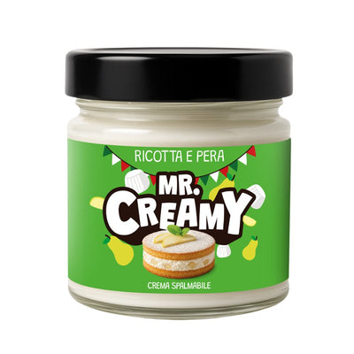 Confezione da 6, crema spalmabile al gusto di ricotta e pera da 200g Mr. Creamy.