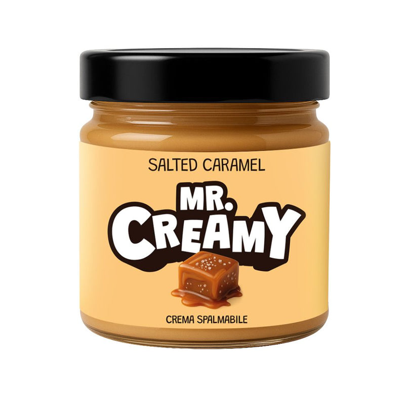 Confezione da 6, crema spalmabile Salted Caramel da 200g Mr. Creamy.