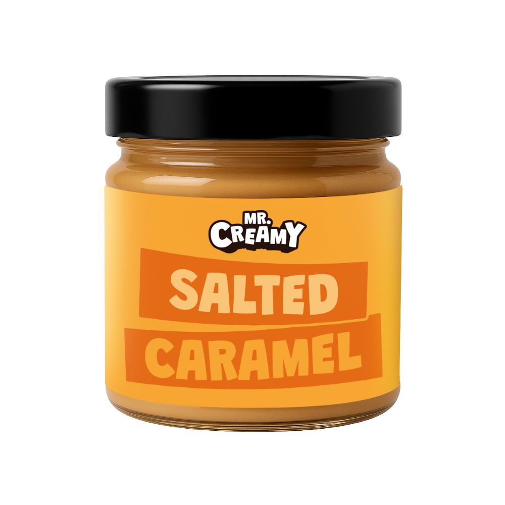 Confezione da 6, crema spalmabile Salted Caramel da 200g Mr. Creamy.