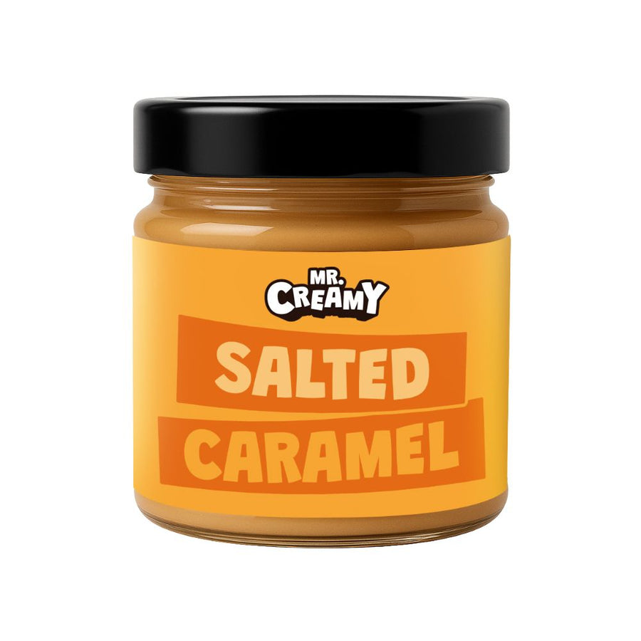 Confezione da 6, crema spalmabile Salted Caramel da 200g Mr. Creamy.