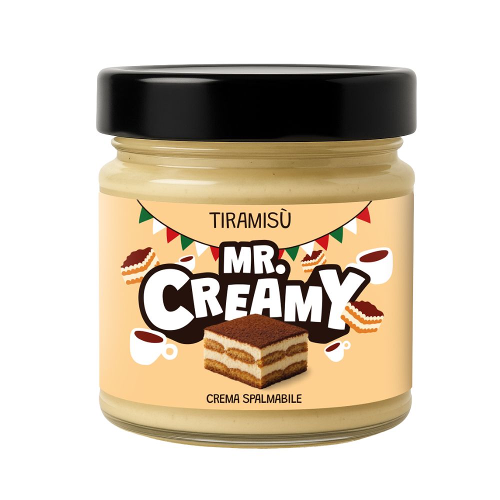Confezione da 6, crema spalmabile al gusto di tiramisù da 200g Mr. Creamy.