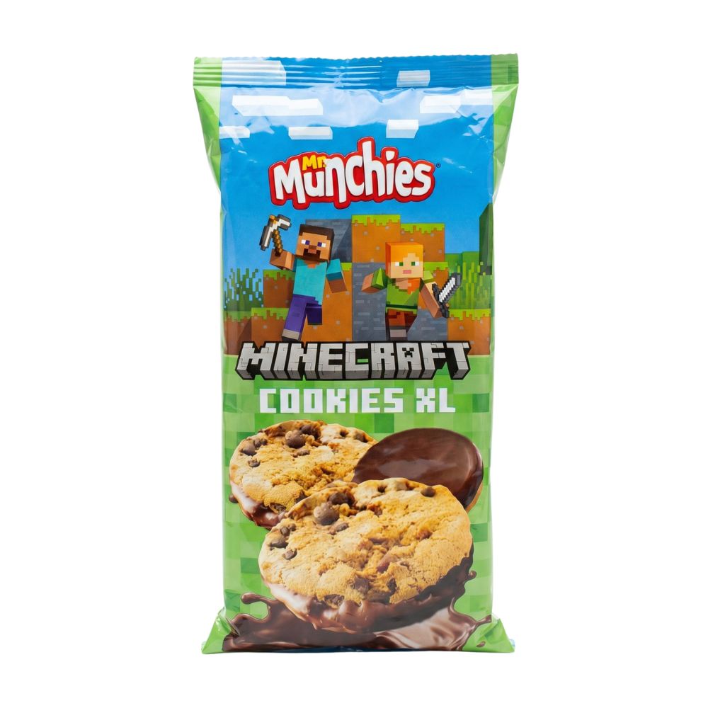 Mr.Munchies Minecraft cookies XL - biscotti con cioccolato 140g