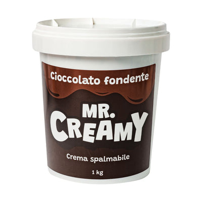 Confezione da 1 kg, crema spalmabile al cioccolato fondente Mr. Creamy.