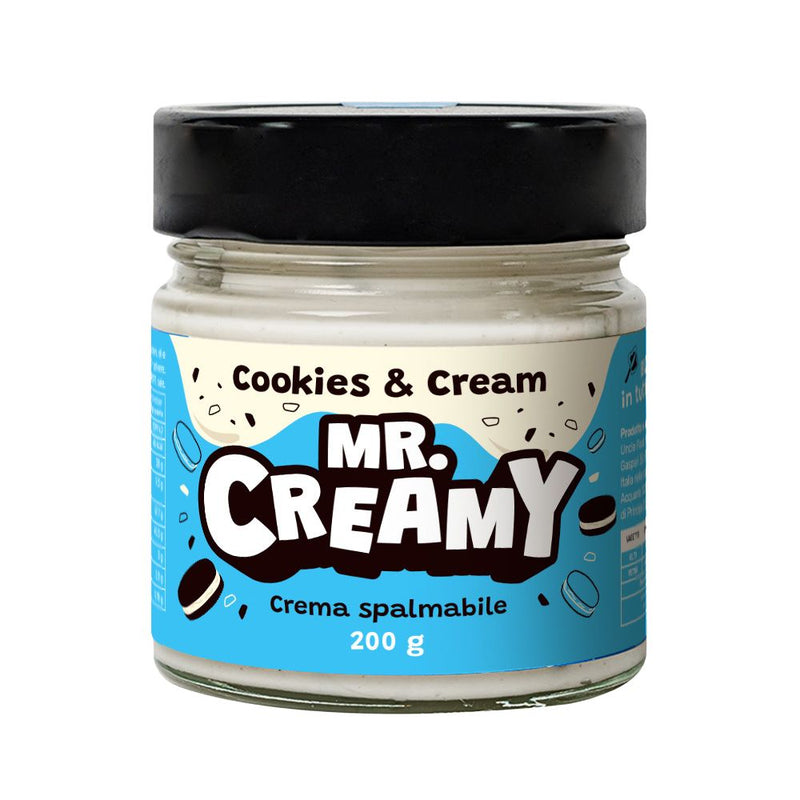 Confezione da 6, crema spalmabile al Cookies & Cream da 200g Mr. Creamy.