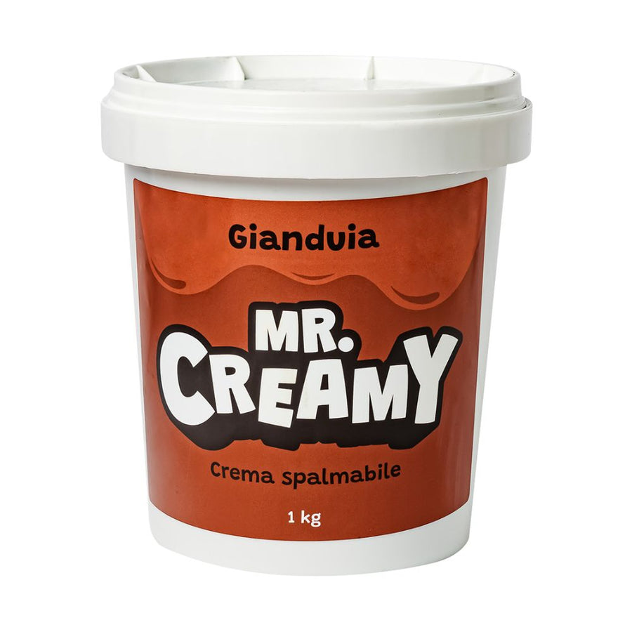 Confezione da 1 kg, crema spalmabile alla Gianduia Mr. Creamy.