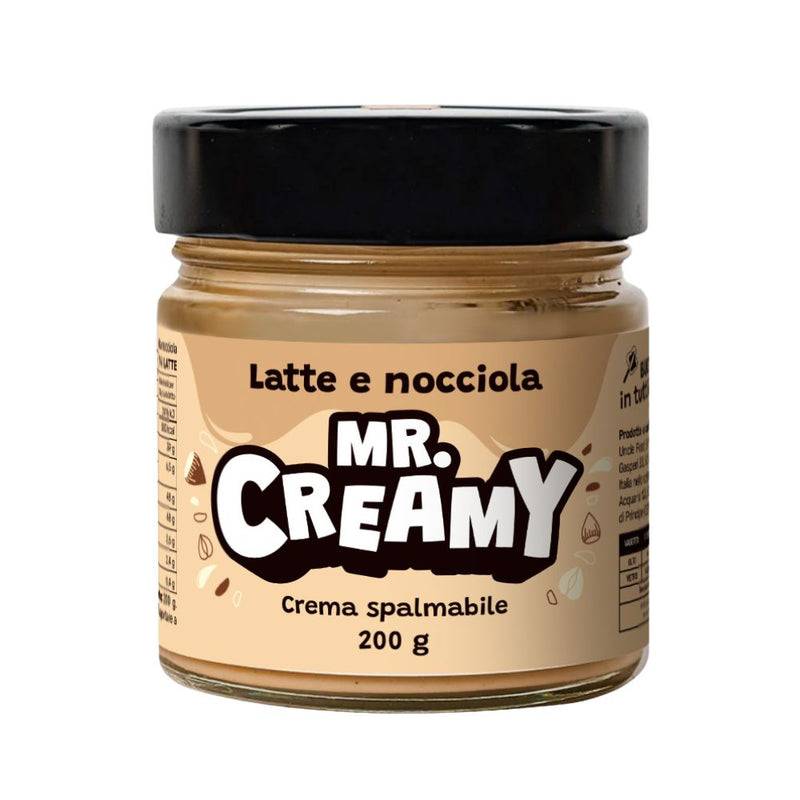 Confezione da 6, crema spalmabile al latte e nocciola da 200g Mr. Creamy.