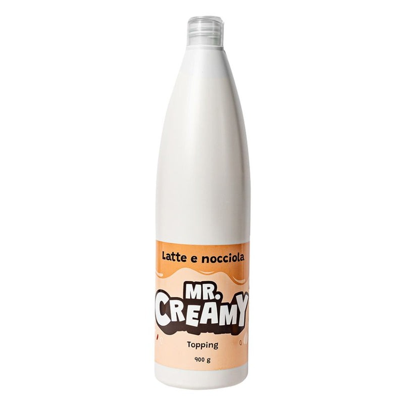 Confezione da 900g di topping al Latte e Nocciola Mr. Creamy.