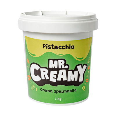 Confezione da 1 kg di crema spalmabile al Pistacchio Mr. Creamy.