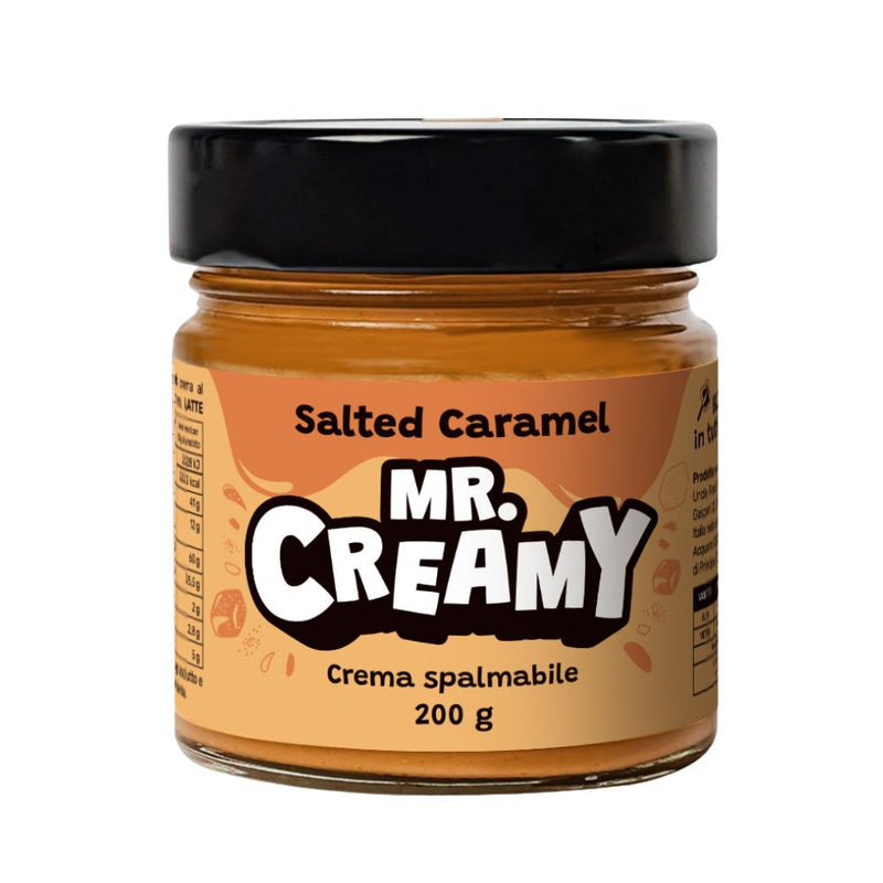 Confezione da 6, crema spalmabile Salted Caramel da 200g Mr. Creamy.