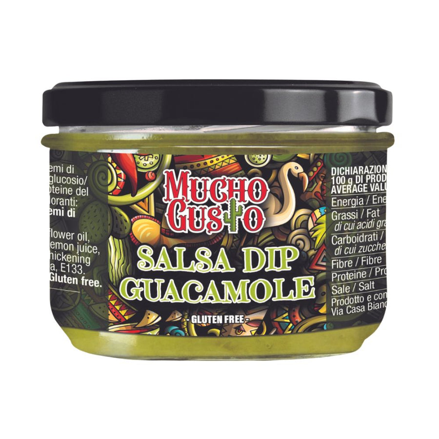 Confezione da 6, salsa guacamole da 230g Mucho Gusto.