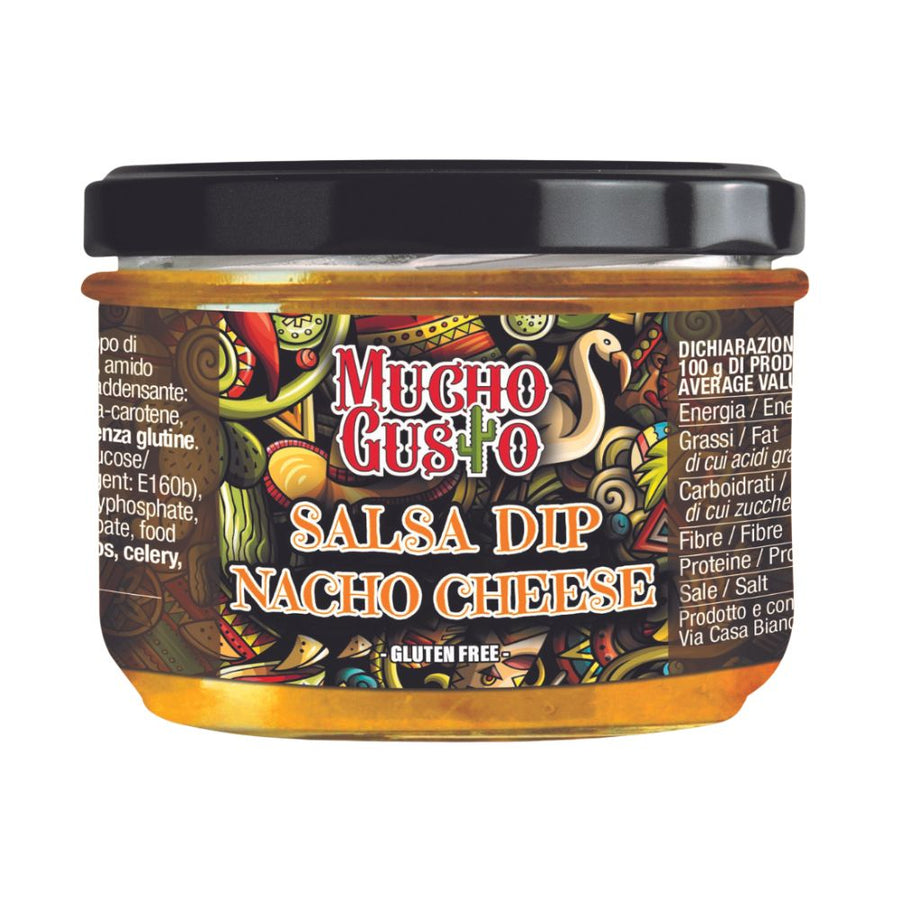 Confezione da 6, salsa cheddar da 220g Mucho Gusto.