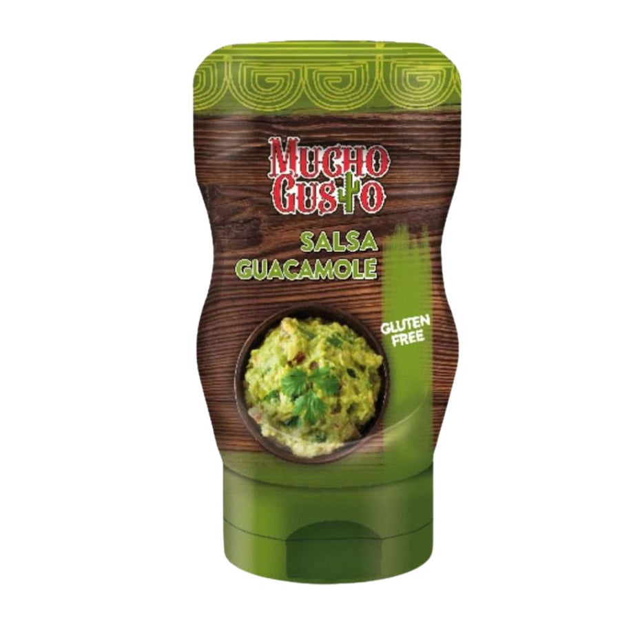 Confezione da 9, salsa guacamole da 280g Mucho Gusto.