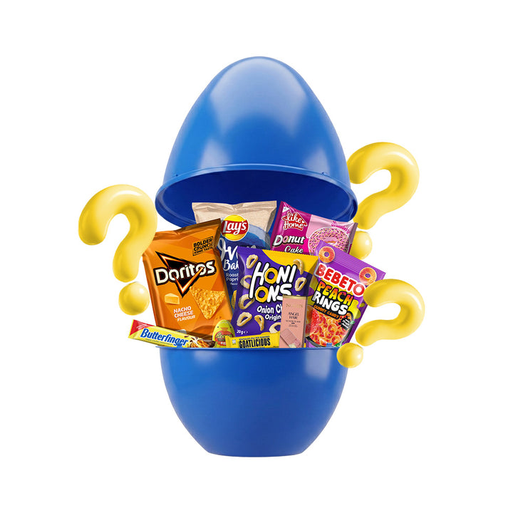 American Uncle Mystery Snack Egg, uovo da 15 snack dolci e salati a sorpresa