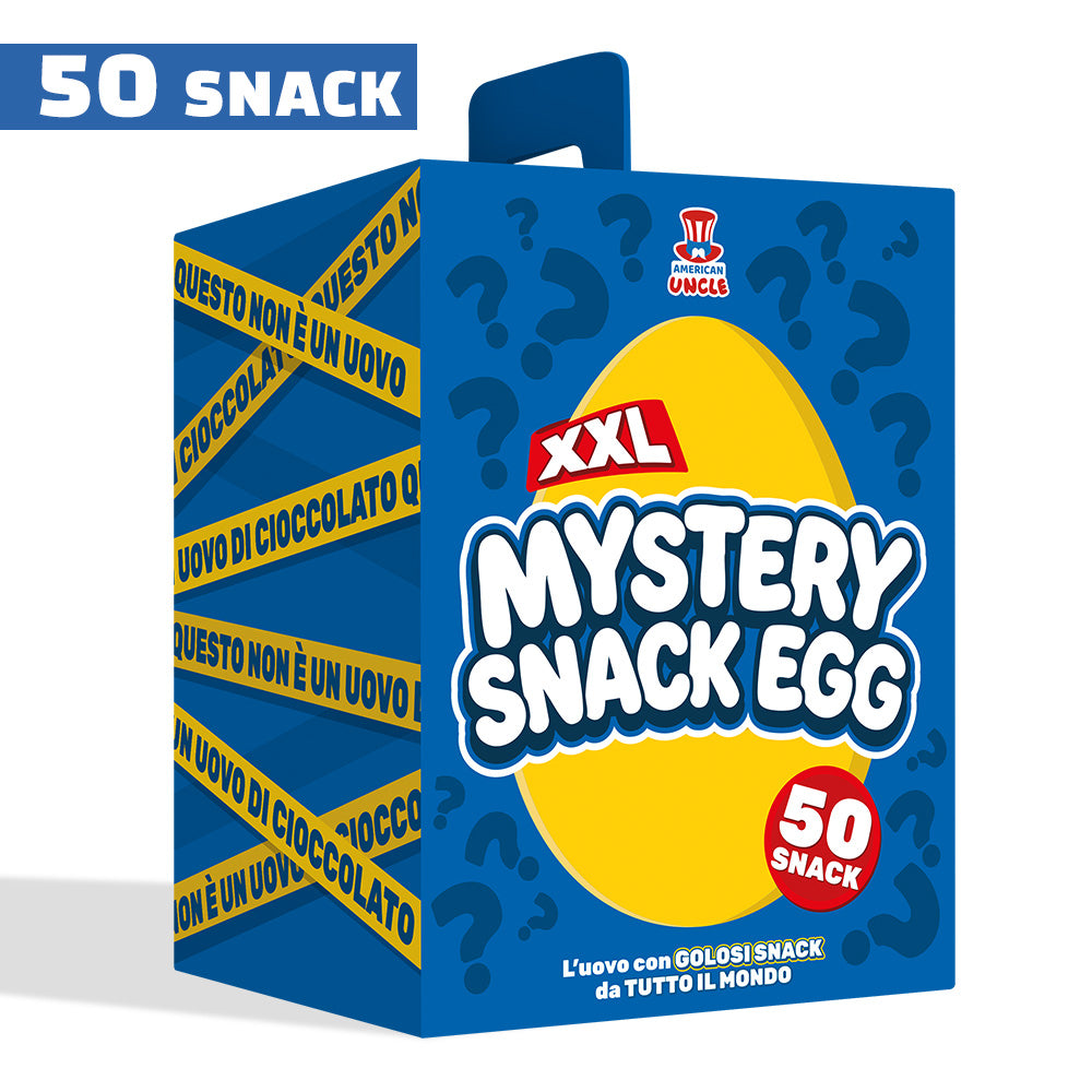 American Uncle Mystery Snack Egg XXL, uovo da 50 snack dolci e salati a sorpresa