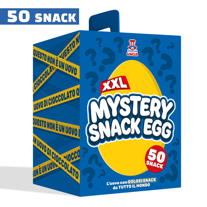 American Uncle Mystery Snack Egg XXL, uovo da 50 snack dolci e salati a sorpresa