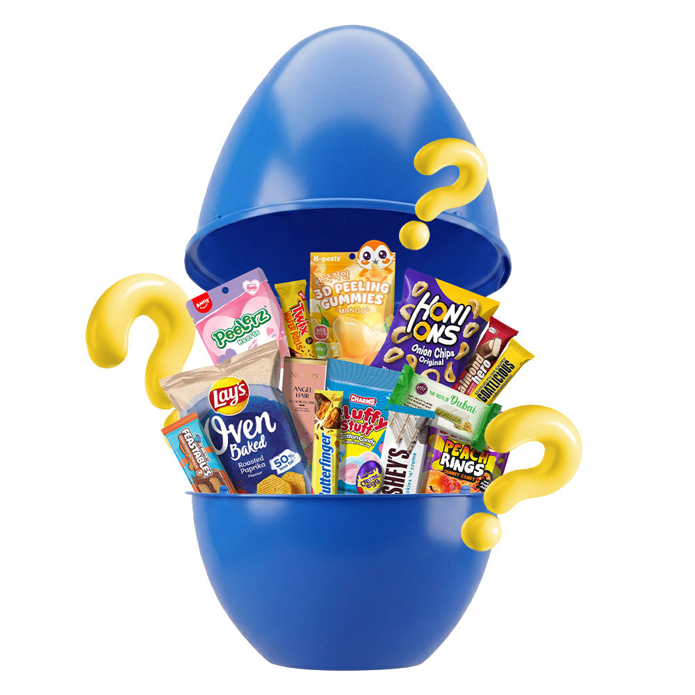 American Uncle Mystery Snack Egg XXL, uovo da 50 snack dolci e salati a sorpresa