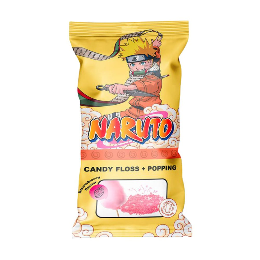 Confezione da 12, Naruto Candy Floss & Popping Stickers da 11g.