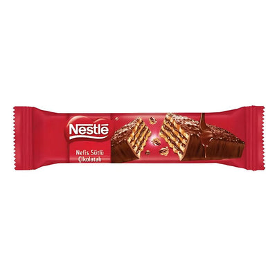 Confezione da 20, wafer ricoperto di cioccolato al latte da 27g Nestle.