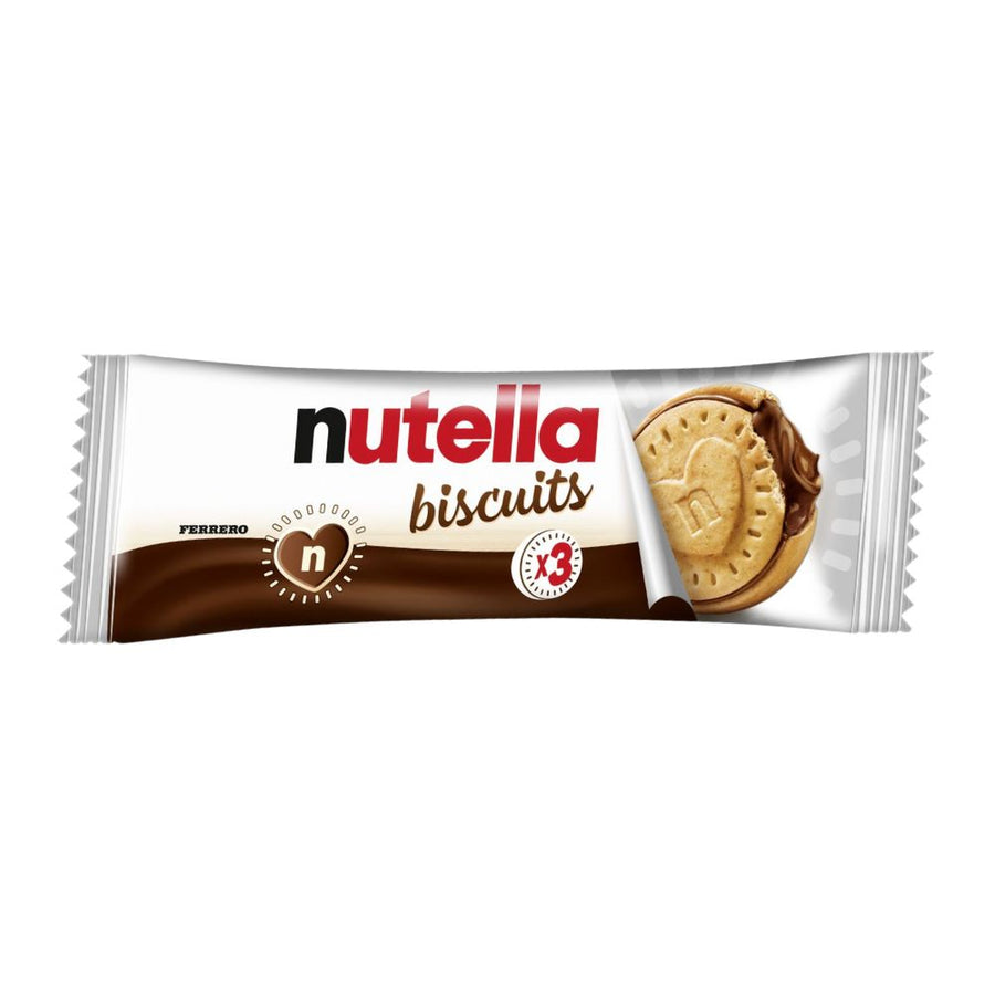 Nutella Biscuit, biscotto ripieno di crema spalmabile alle nocciole e cacao Nutella da 41,4g (Confezione da 28)