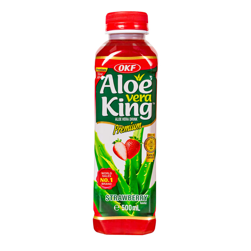 OKF Aloe Vera King Strawberry, napitak od aloe vere s okusom jagode od 500ml (komada 20) 