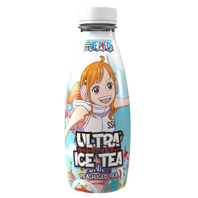 Confezione da 8, One Piece Ultra Ice Tea Peach Nami Egghead da 500ml.