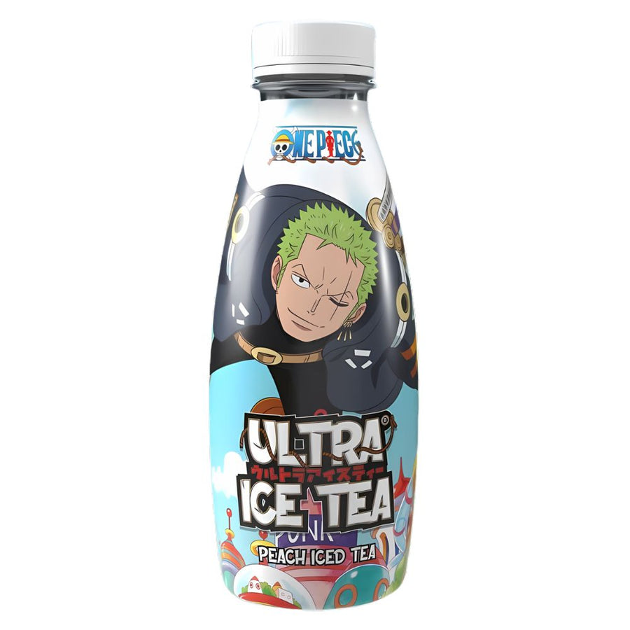 Confezione da 8, One Piece Ultra Ice Tea Peach Zoro Egghead da 500ml.