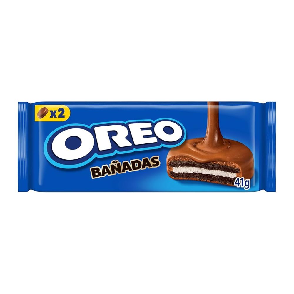 Oreo prelivene, keksi punjeni kremom s okusom vanilije s preljevom s okusom kakaa od 41g (komada 24) 