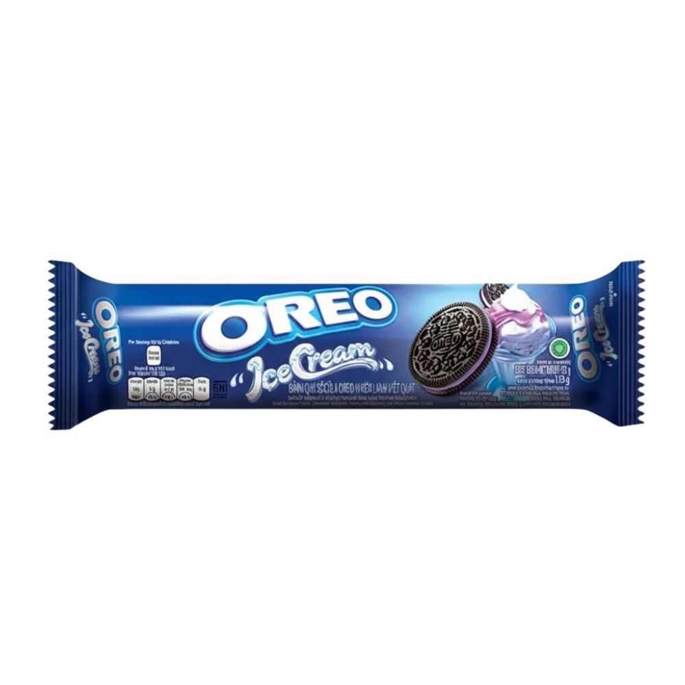 Oreo Ice Cream Blueberry, biscotti al cacao ripieni di crema al gusto di gelato ai mirtilli