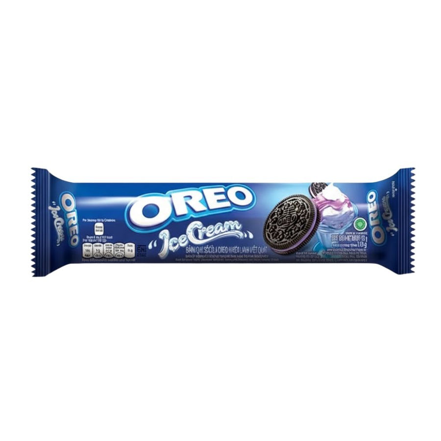 Oreo Ice Cream Blueberry, biscotti al cacao ripieni di crema al gusto di gelato ai mirtilli