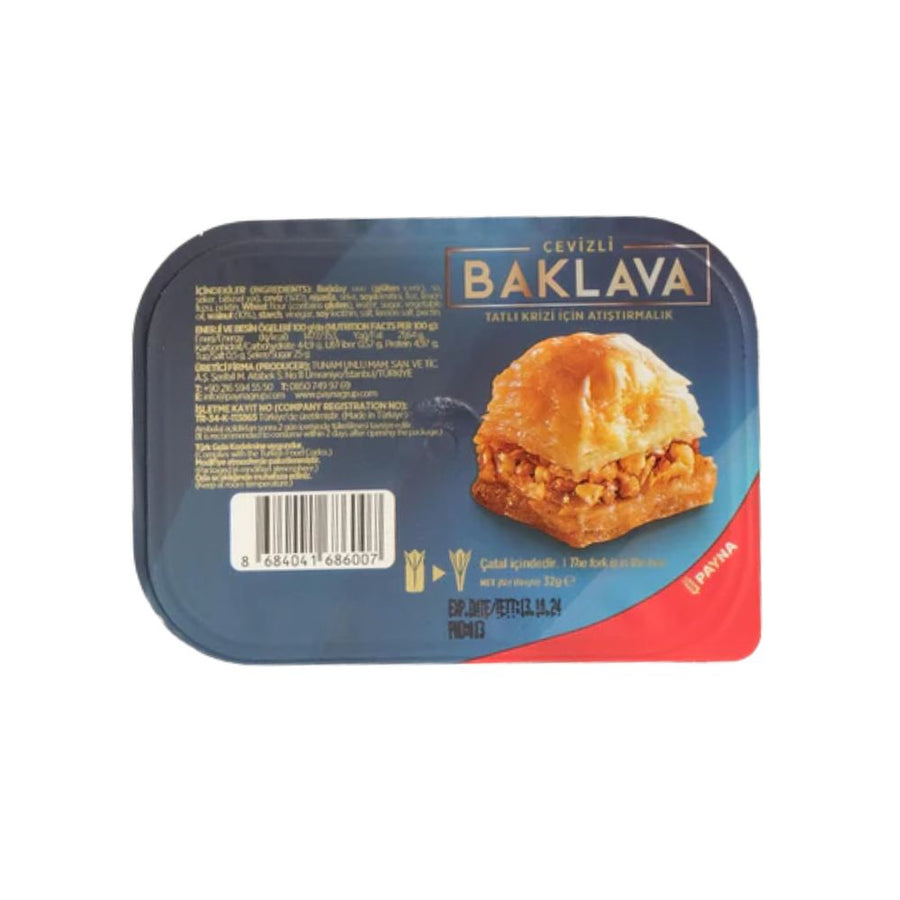Confezione da 24, baklava con noci da 30g Payna.