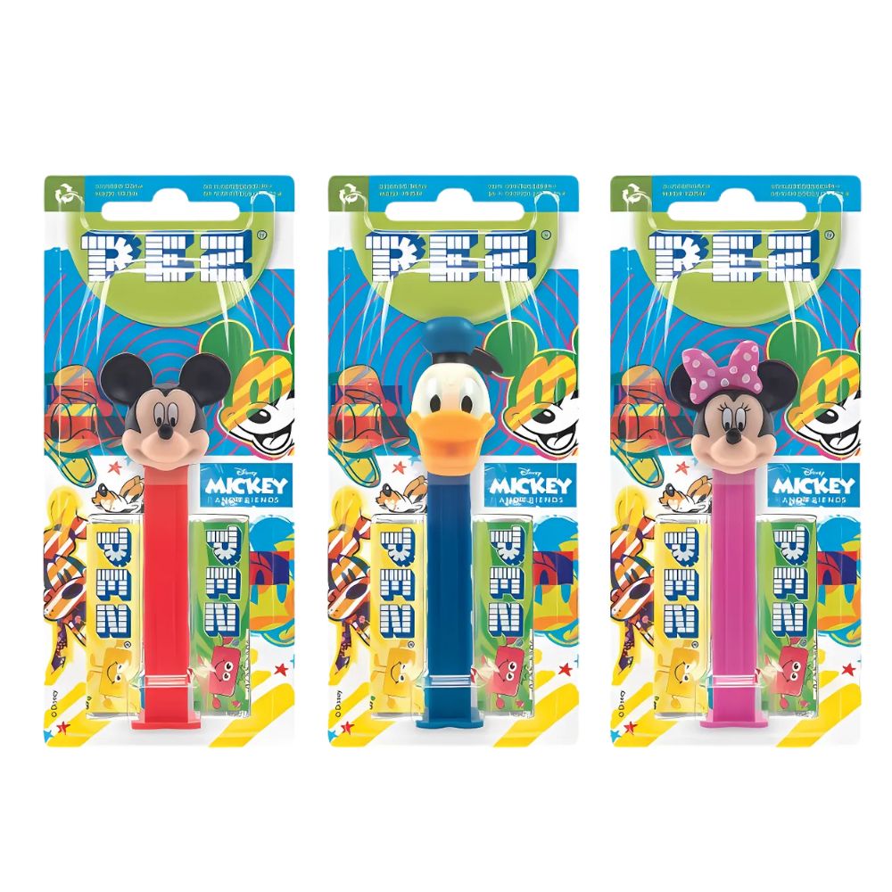 Confezione da 12, Pez Mickey &amp; Friends da 17g.