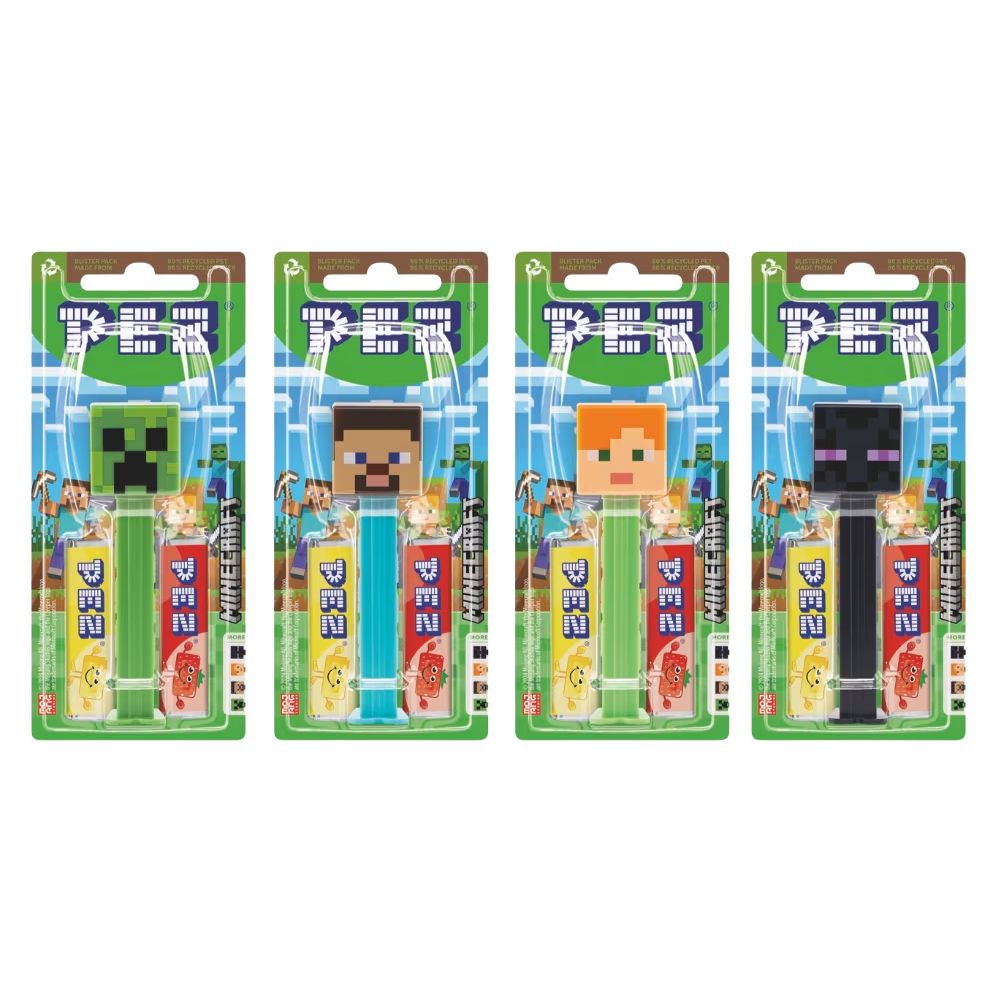 Confezione da 12, caramelle al gusto di frutta da 17g PEZ.