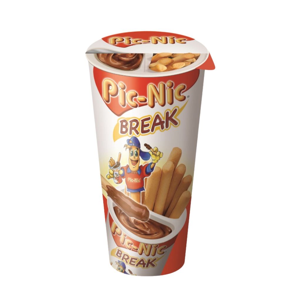 Confeziona da 24, grissini con crema al cacao da 50g Pic-Nic.