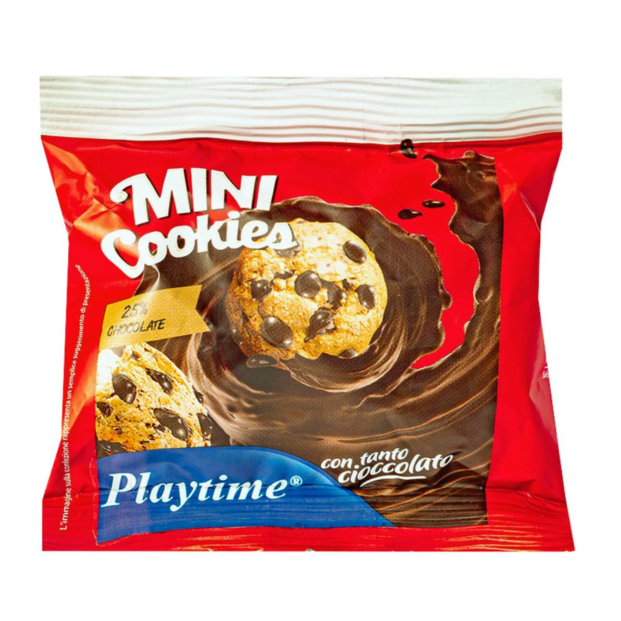 Confezione da 35, biscotti con gocce di cioccolato da 50g Playtime.