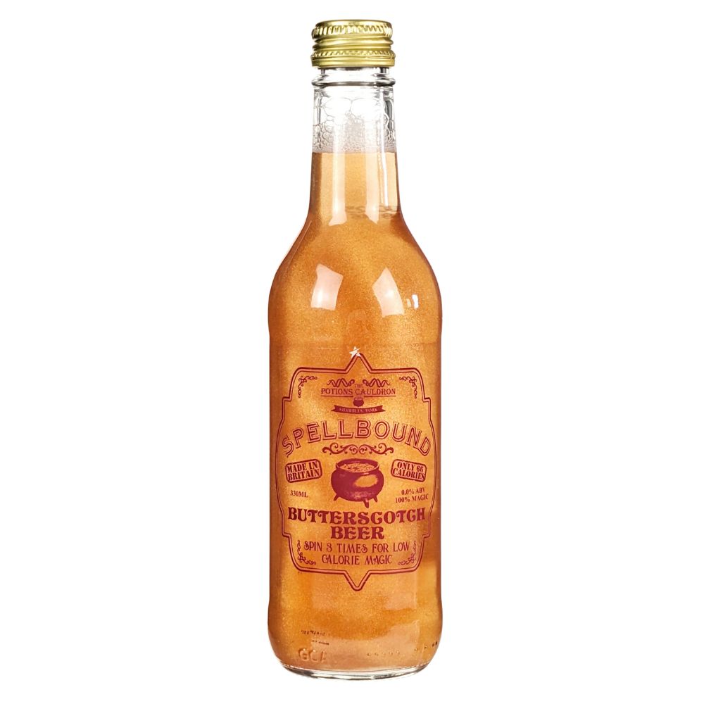 Confezione da 12, birra analcolica al gusto di caramello da 330ml Potions Cauldron.