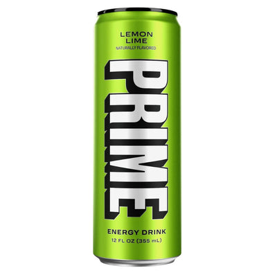 Confezione da 24 di energy drink al gusto di limone e lime da 330ml Prime.