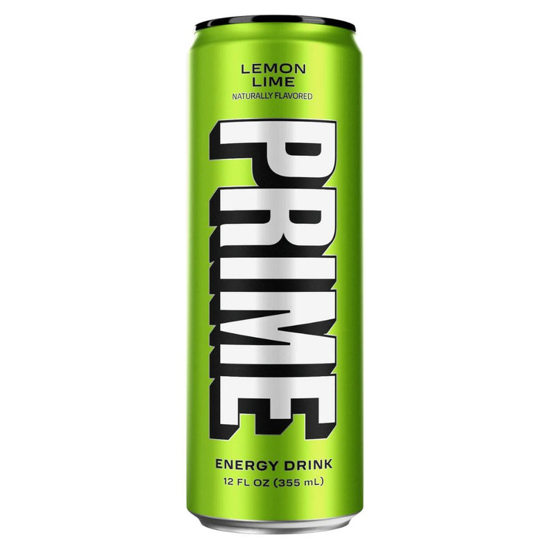 Confezione da 24 di energy drink al gusto di limone e lime da 330ml Prime.