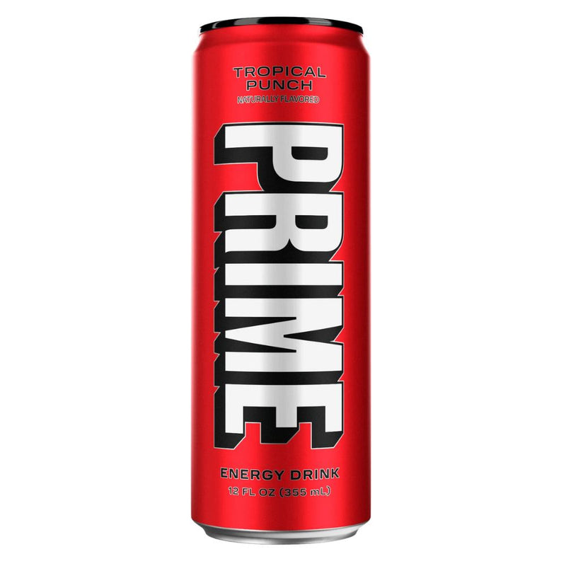 Confezione da 24 di energy drink da 330ml al gusto di frutta tropicale Prime.