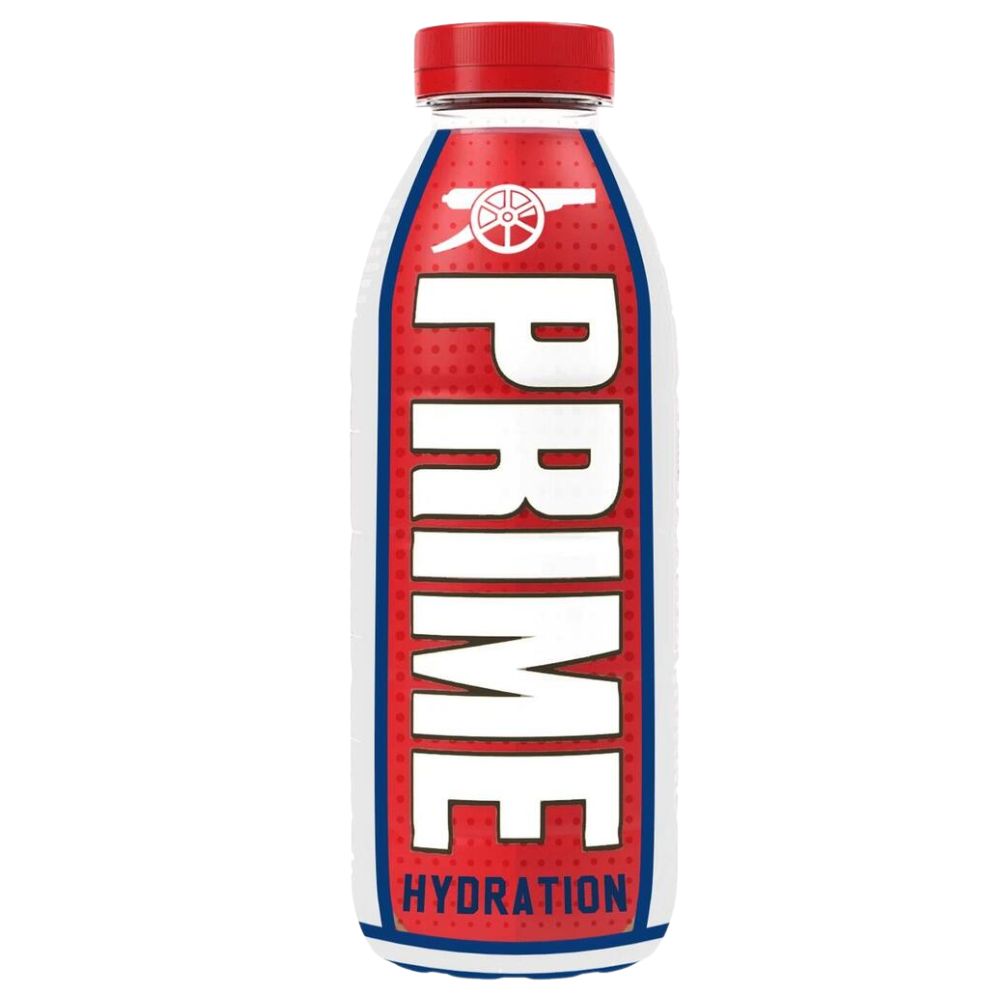 Prime Hydration Arsenal, bevanda aromatizzata al gusto di banana e fragola da 500ml (confezione da 12)