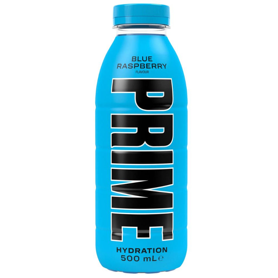 Confezione da 12, bevanda al gusto di lampone da 500ml Prime.