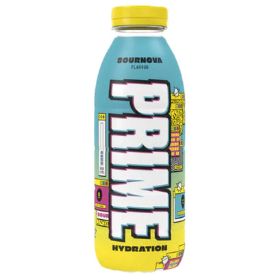 Confezione da 12, bevanda aromatizzata al gusto di agrumi, frutti di bosco, uva e mela da 500ml Prime.