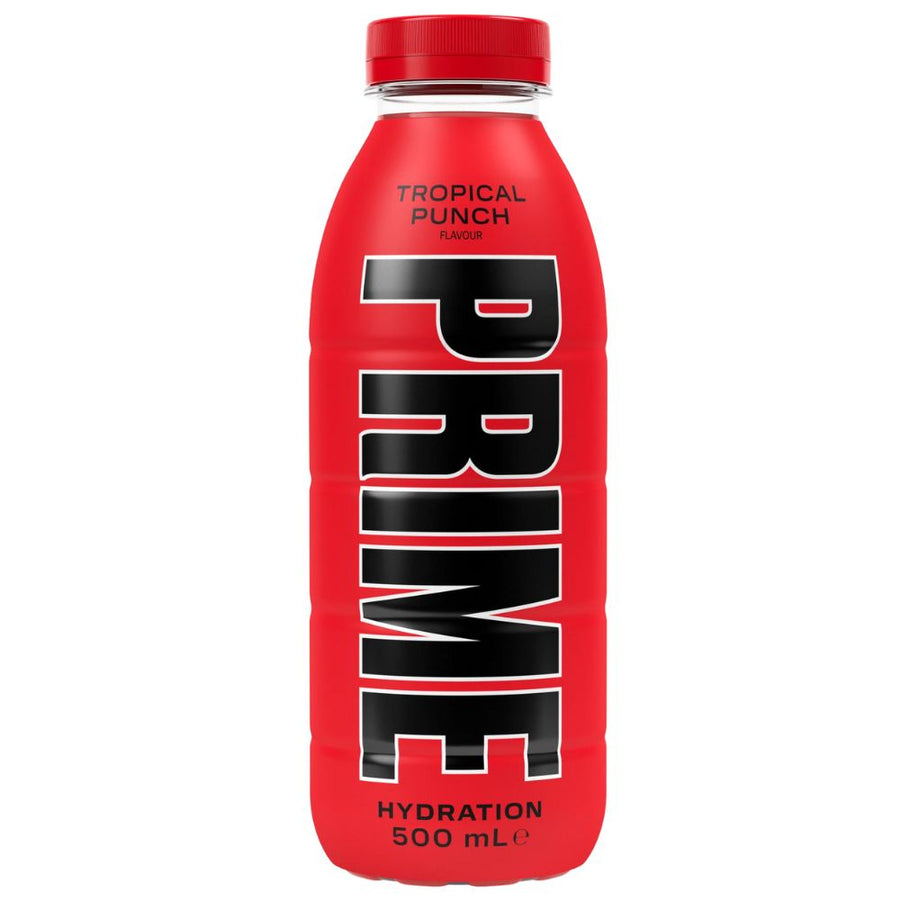 Confezione da 12, bevanda aromatizzata al gusto di frutta tropicale da 500ml Prime.