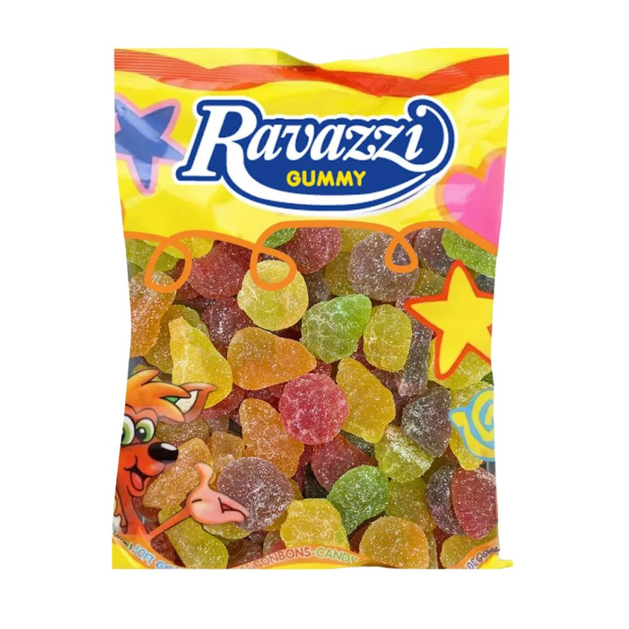Ravazzi Gelatine Frutta, caramelle gommose al gusto di frutta assortita (Confezione da 1kg)