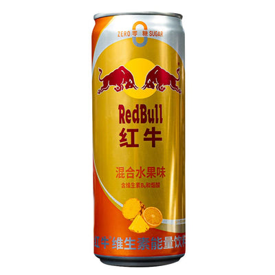 Confezione da 24, energy drink al gusto di frutta mista da 325ml Red Bull.