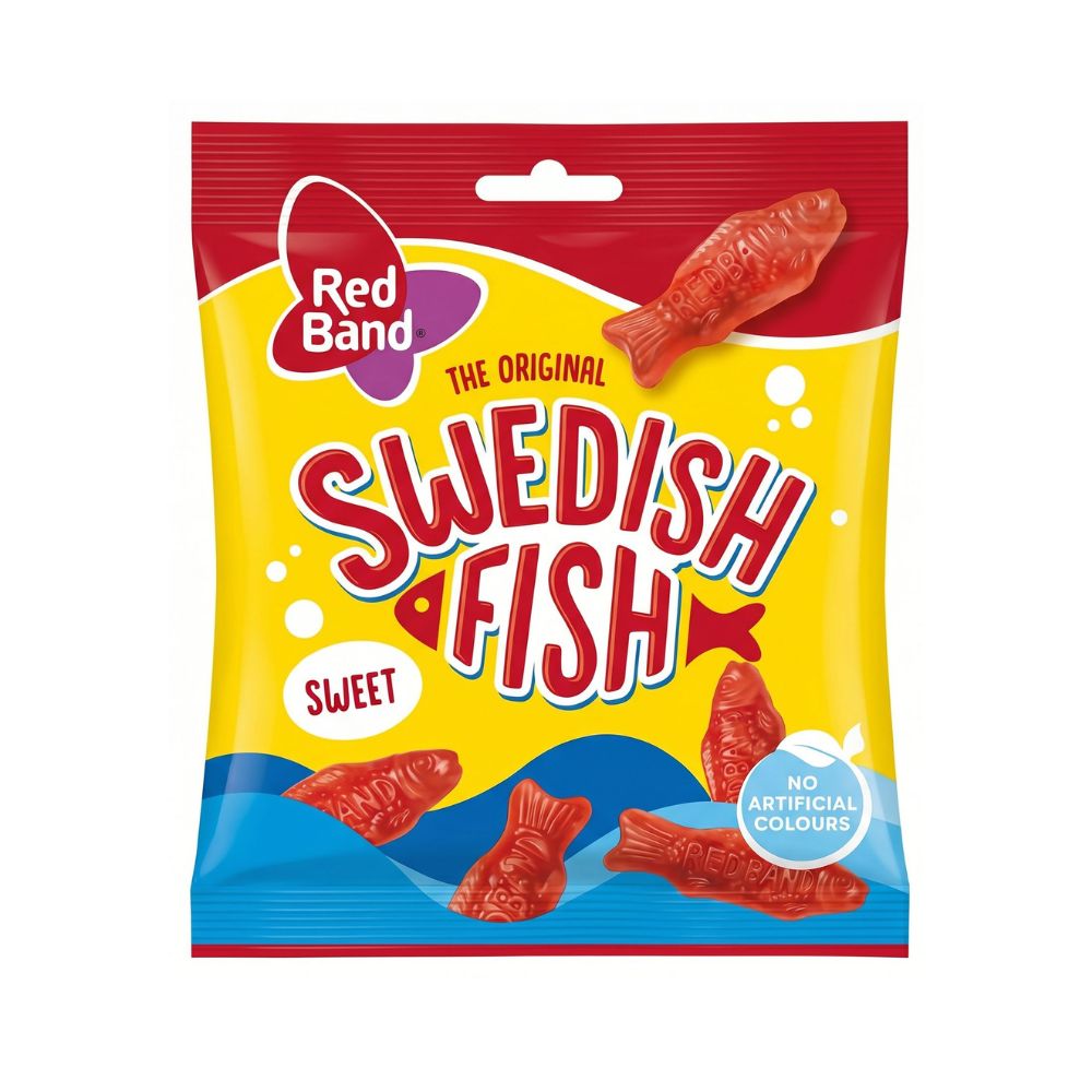 Red Band Swedish Fish - caramelle gommose lampone 100g