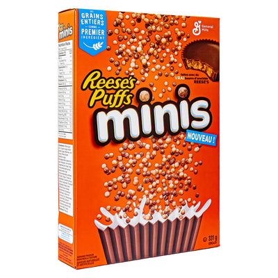 Confezione da 12, mini cereali al gusto di burro d'arachidi e cioccolato Reese's.