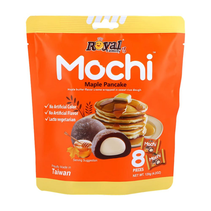 Confezione da 12, mochi al gusto di burro d'acero da 120g Royal Family.